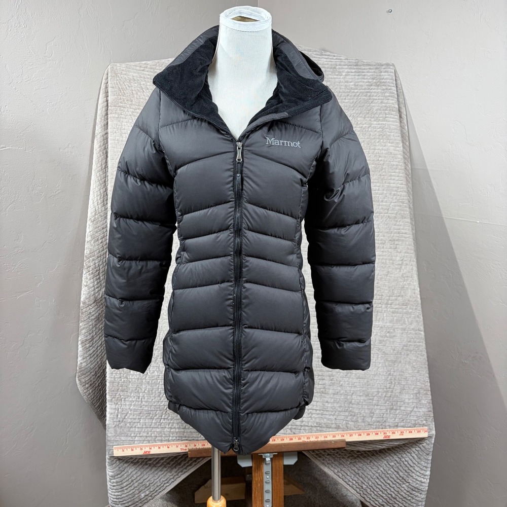 Marmot Montreal Down Coat Black 700 Fill Puffer Parka Jacket C78570 XS